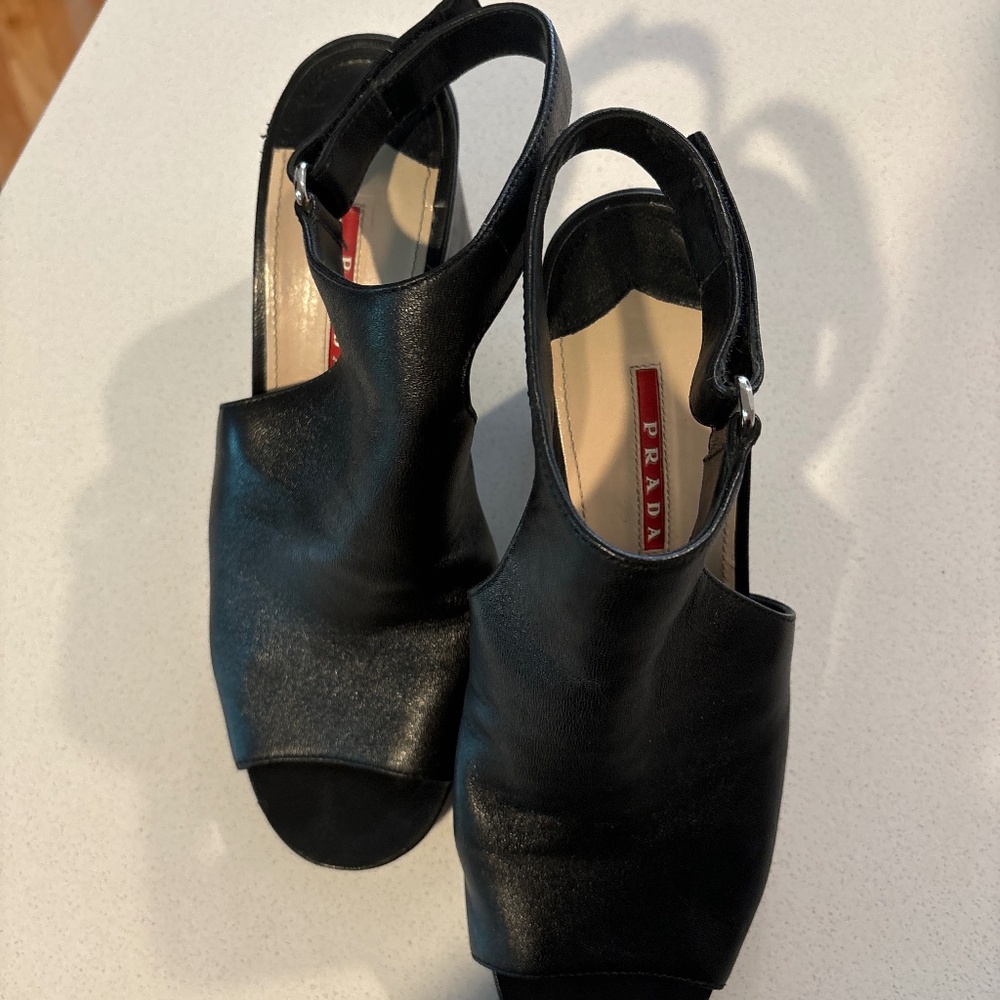 Prada black sandals